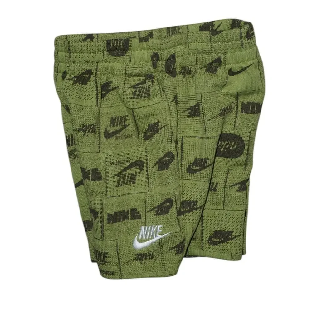 Nike Kids Green Logo Print Shorts Toddler 3T
